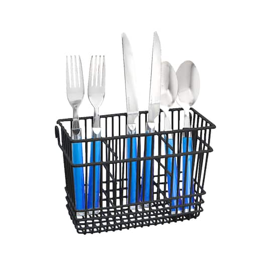 Kitchen Details Black Cutlery Basket